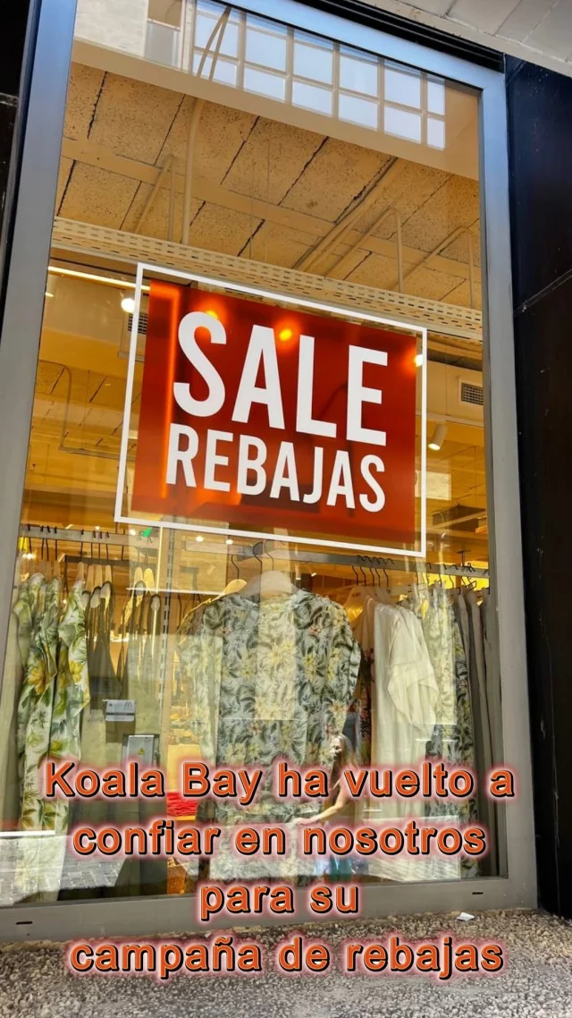 ¡El verano llegó con fuerza... y con rebajas! ☀️📉
Un año más, Koala Bay ha confiado en Rótulos Canarias para dar vida a su campaña de descuentos con vinilos llamativos, coloridos y totalmente a medida.

Diseño, producción e instalación pensadas para captar miradas desde el escaparate y reforzar su identidad alegre y veraniega 🌊🎨

📌 Vinilos de campaña estacionales
🛍️ Imagen fresca y comercial
✅ Instalación rápida y profesional